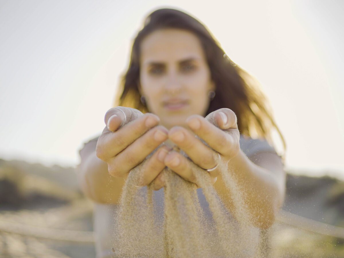 Esther García durante una sesión de coaching online